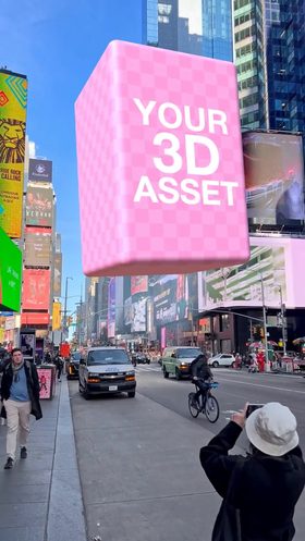 Times Square 3D objects
