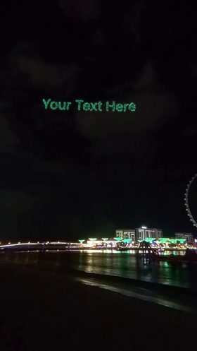 Dubai Marina Drone show